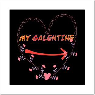 Galentines day and Valentine’s Day Posters and Art